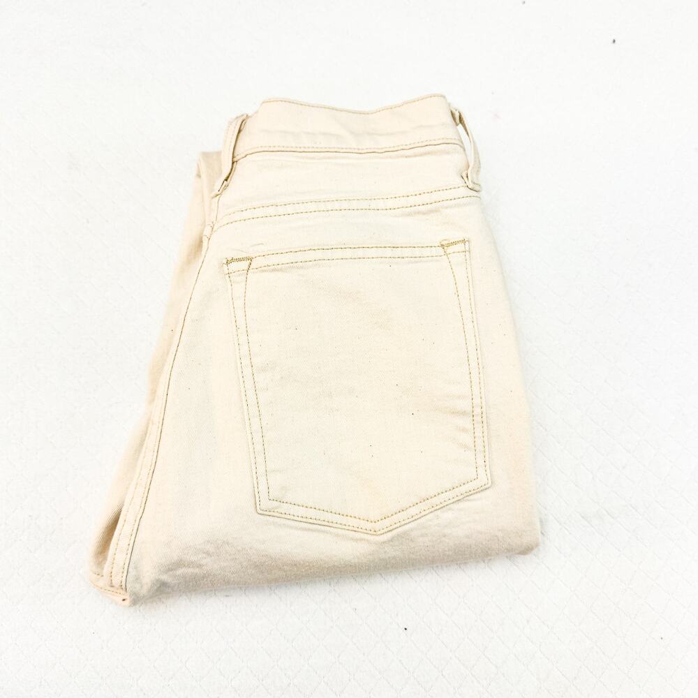 Imogene and Willie Sophie Straight Leg Cream Denim Jeans Size 30